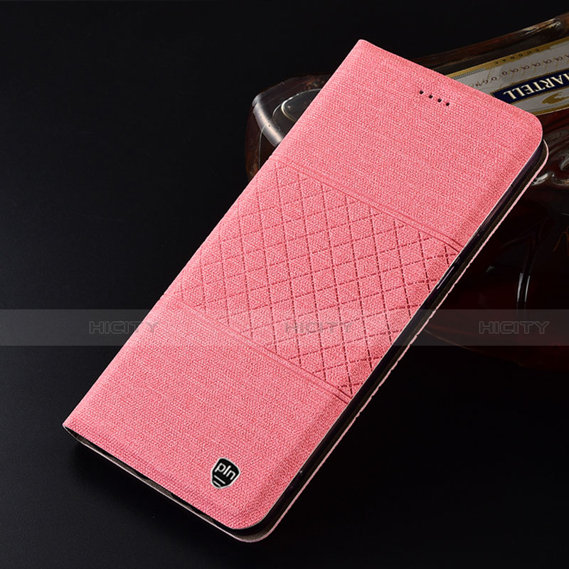 Funda de pano Cartera con Soporte H14P para Motorola Moto Edge 20 Pro 5G Rosa