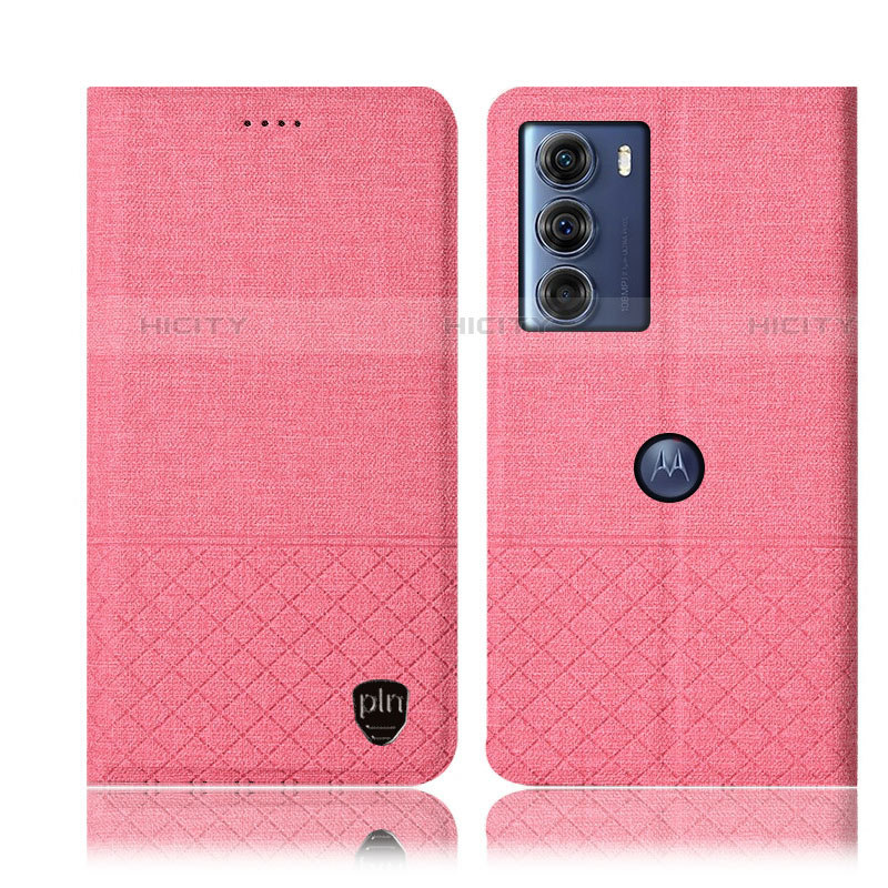 Funda de pano Cartera con Soporte H14P para Motorola Moto Edge S30 5G Rosa