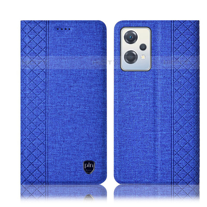 Funda de pano Cartera con Soporte H14P para OnePlus Nord CE 2 Lite 5G Azul