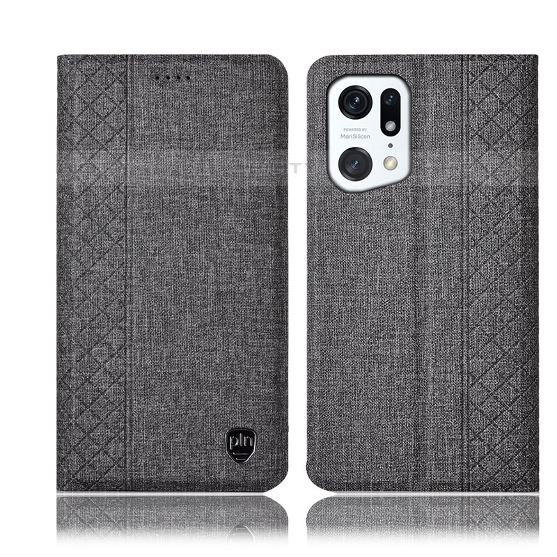 Funda de pano Cartera con Soporte H14P para Oppo Find X5 Pro 5G