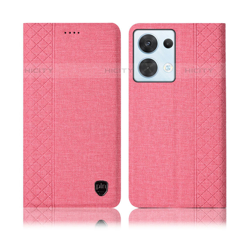 Funda de pano Cartera con Soporte H14P para Oppo Reno8 5G