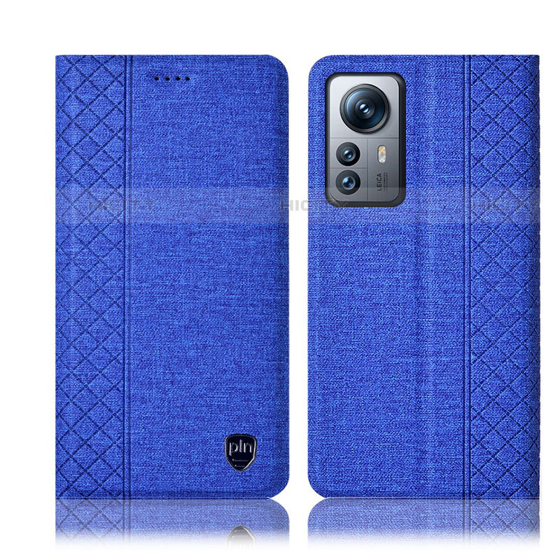 Funda de pano Cartera con Soporte H14P para Xiaomi Mi 12 Lite 5G Azul