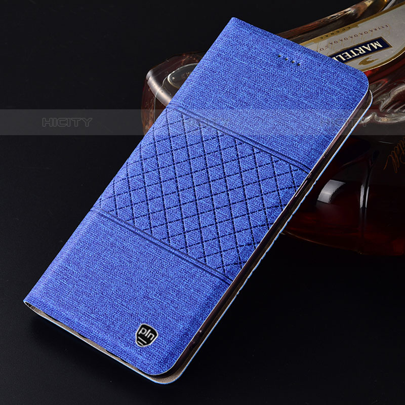 Funda de pano Cartera con Soporte H21P para Vivo V23e 5G Azul