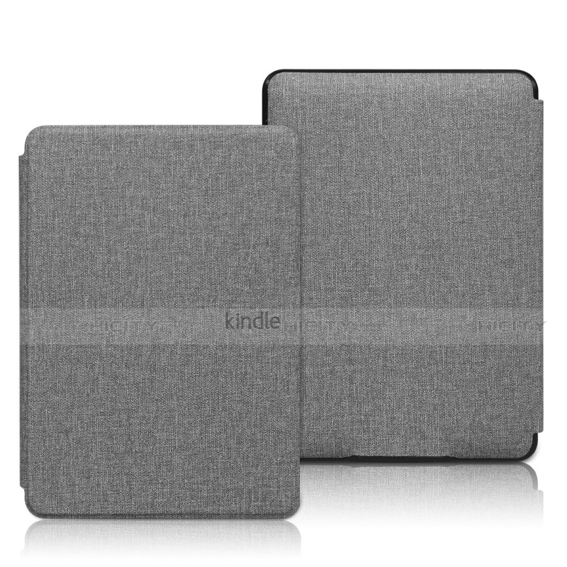 Funda de pano Cartera con Soporte L01 para Amazon Kindle 6 inch Gris