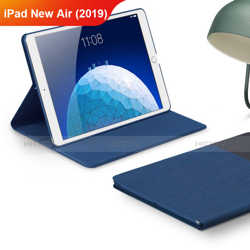 Funda de pano Cartera con Soporte para Apple iPad New Air (2019) 10.5 Azul