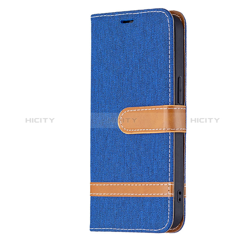 Funda de pano Cartera con Soporte para Apple iPhone 15 Azul