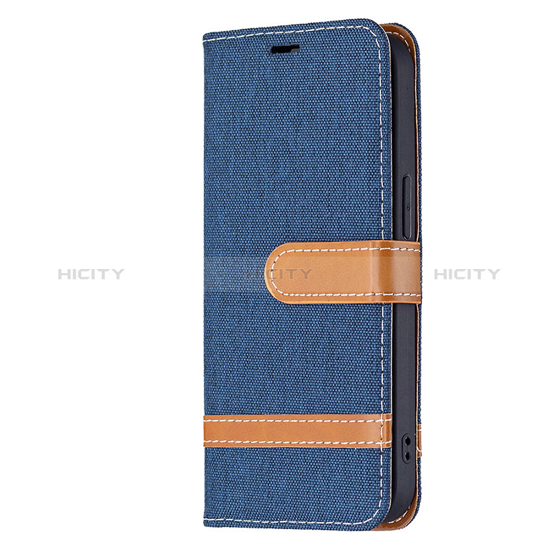 Funda de pano Cartera con Soporte para Apple iPhone 15 Azul Real