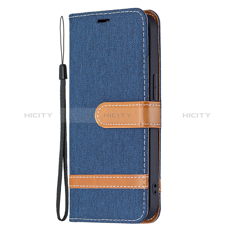 Funda de pano Cartera con Soporte para Apple iPhone 15 Azul Real