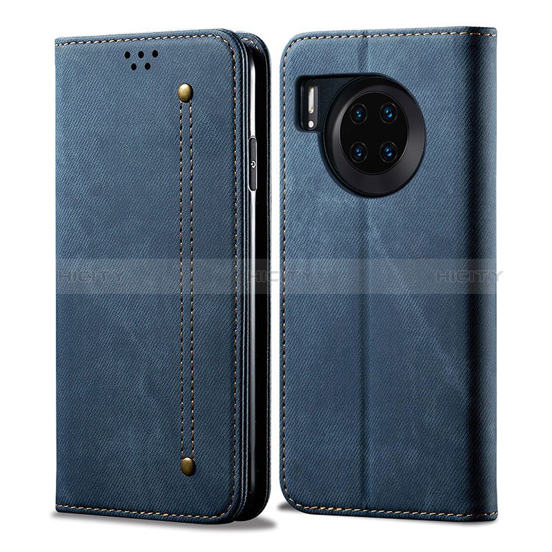 Funda de pano Cartera con Soporte para Huawei Honor 50 Lite Azul