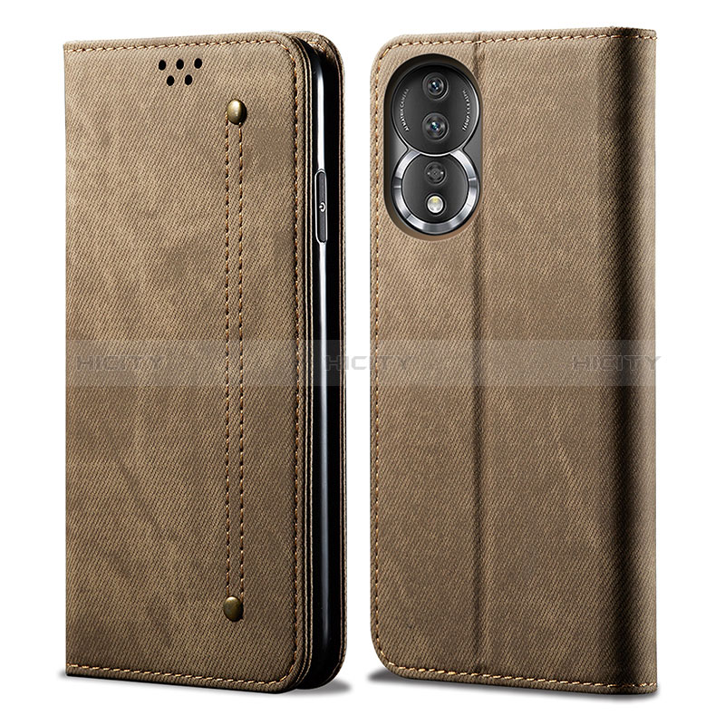 Funda de pano Cartera con Soporte para Huawei Honor 80 5G Caqui