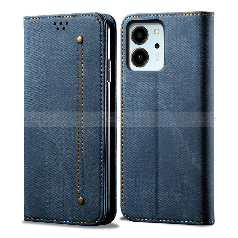 Funda de pano Cartera con Soporte para Huawei Honor 80 SE 5G Azul