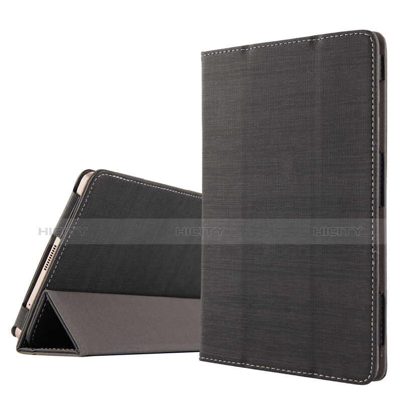 Funda de pano Cartera con Soporte para Huawei Mediapad M2 8 M2-801w M2-803L M2-802L Negro