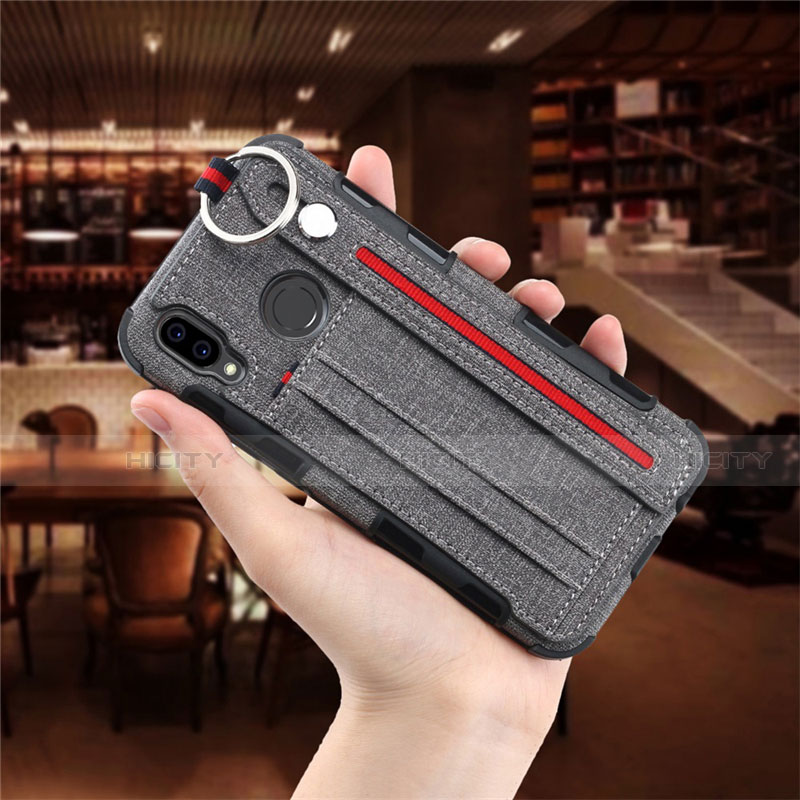 Funda de pano Cartera con Soporte para Huawei Nova 3e