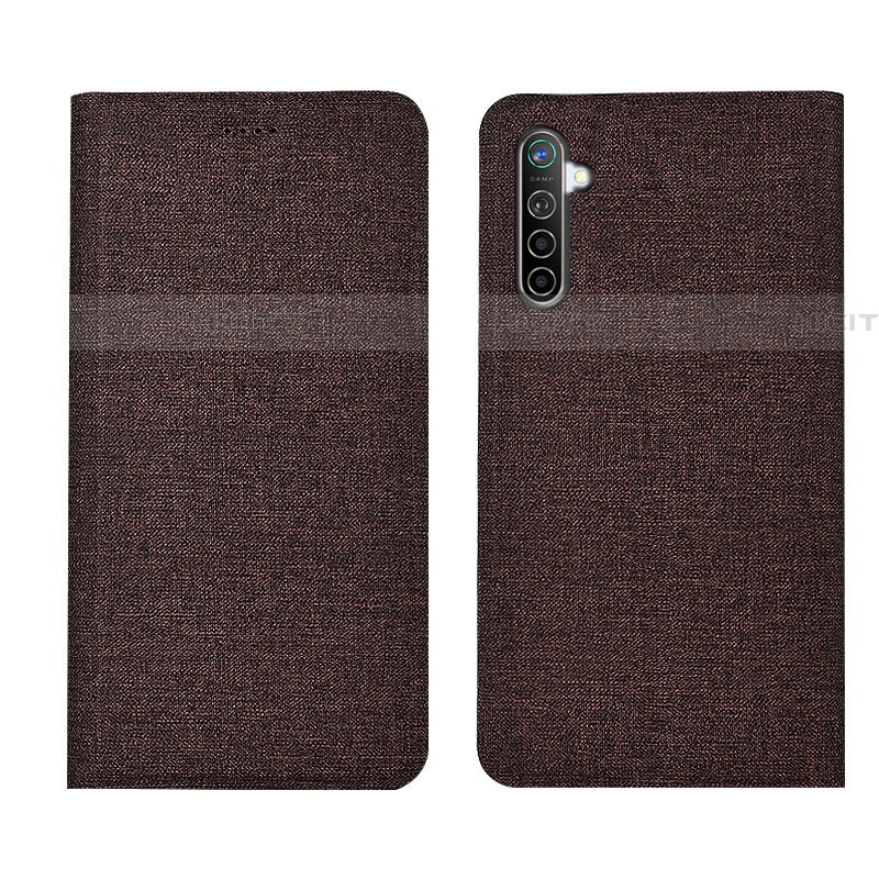 Funda de pano Cartera con Soporte para Oppo K5 Marron