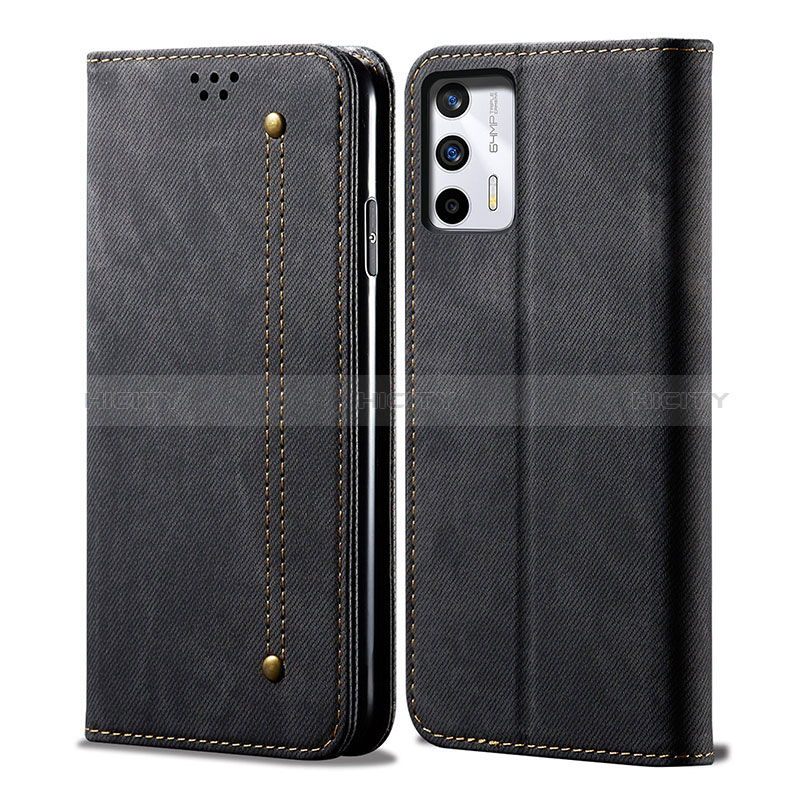 Funda de pano Cartera con Soporte para Realme GT Neo 2T 5G Negro