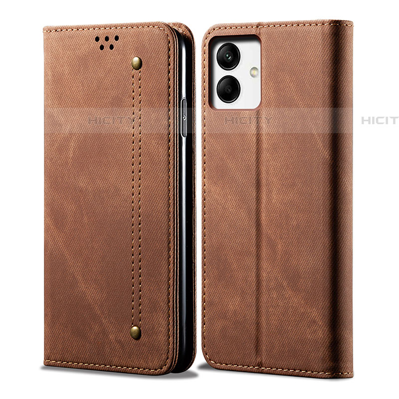 Funda de pano Cartera con Soporte para Samsung Galaxy F14 5G Marron