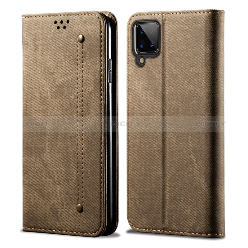 Funda de pano Cartera con Soporte para Samsung Galaxy M12 Caqui