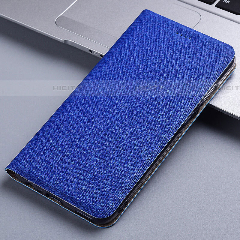 Funda de pano Cartera con Soporte para Samsung Galaxy M60s Azul