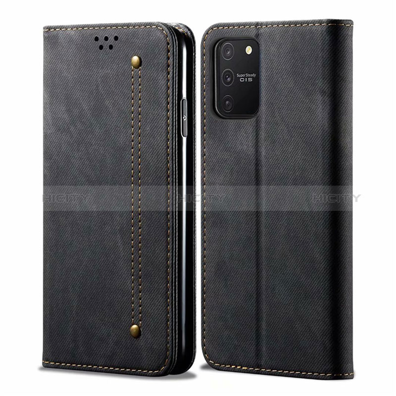 Funda de pano Cartera con Soporte para Samsung Galaxy M80S Negro