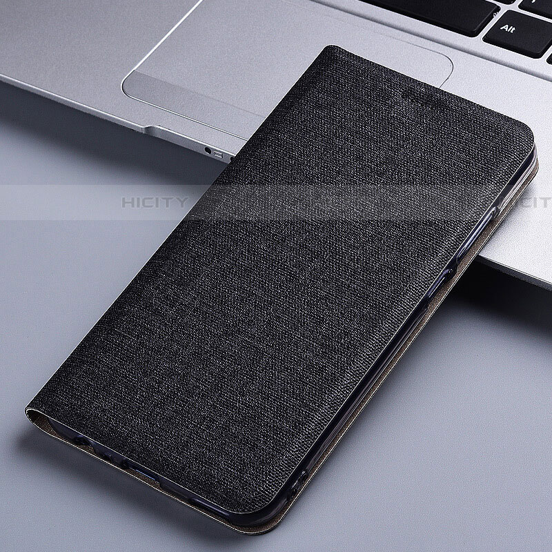 Funda de pano Cartera con Soporte para Samsung Galaxy Note 10 Lite Negro