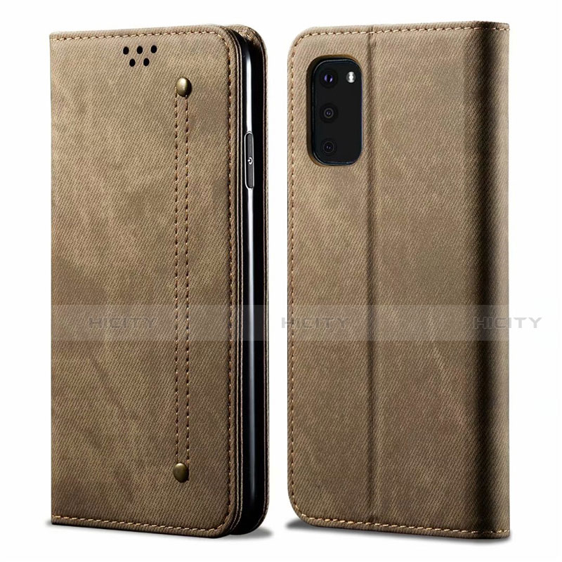 Funda de pano Cartera con Soporte para Samsung Galaxy S20 FE ((2022)) 5G Caqui