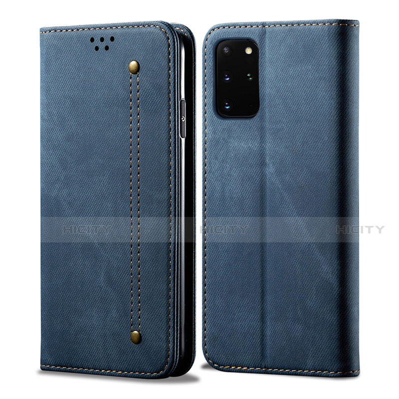 Funda de pano Cartera con Soporte para Samsung Galaxy S20 Plus Azul