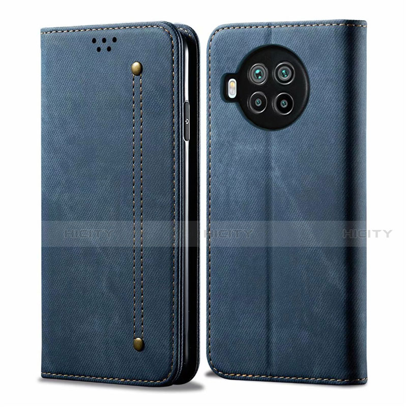 Funda de pano Cartera con Soporte para Xiaomi Mi 10T Lite 5G Azul