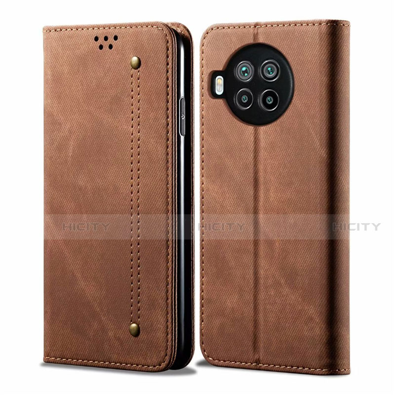 Funda de pano Cartera con Soporte para Xiaomi Mi 10T Lite 5G Marron