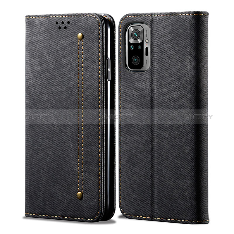 Funda de pano Cartera con Soporte para Xiaomi Poco M5S Negro