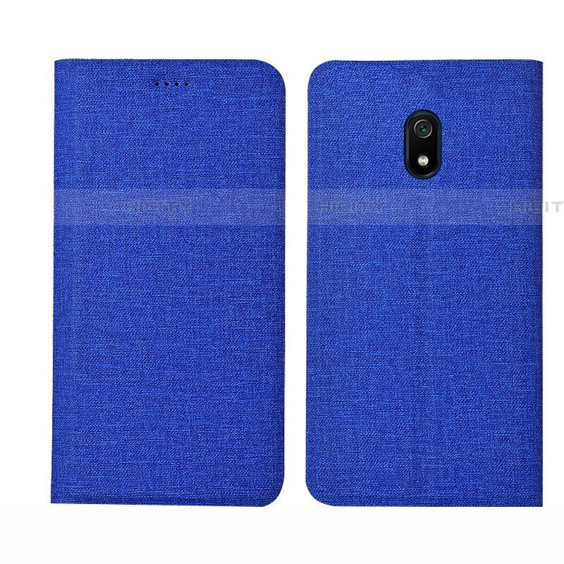 Funda de pano Cartera con Soporte para Xiaomi Redmi 8A Azul