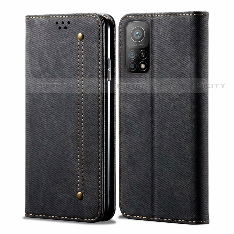 Funda de pano Cartera con Soporte para Xiaomi Redmi K30S 5G Negro