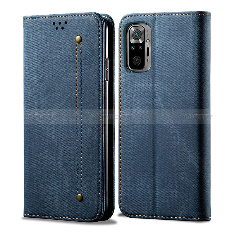 Funda de pano Cartera con Soporte para Xiaomi Redmi Note 11 SE India 4G Azul