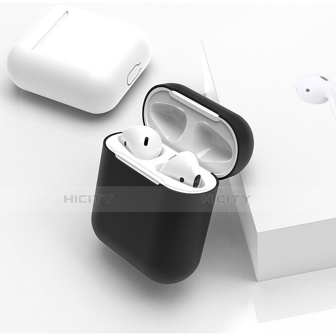 Funda de Silicona con Mosqueton Enchufe para AirPods Carcasa de Carga C01