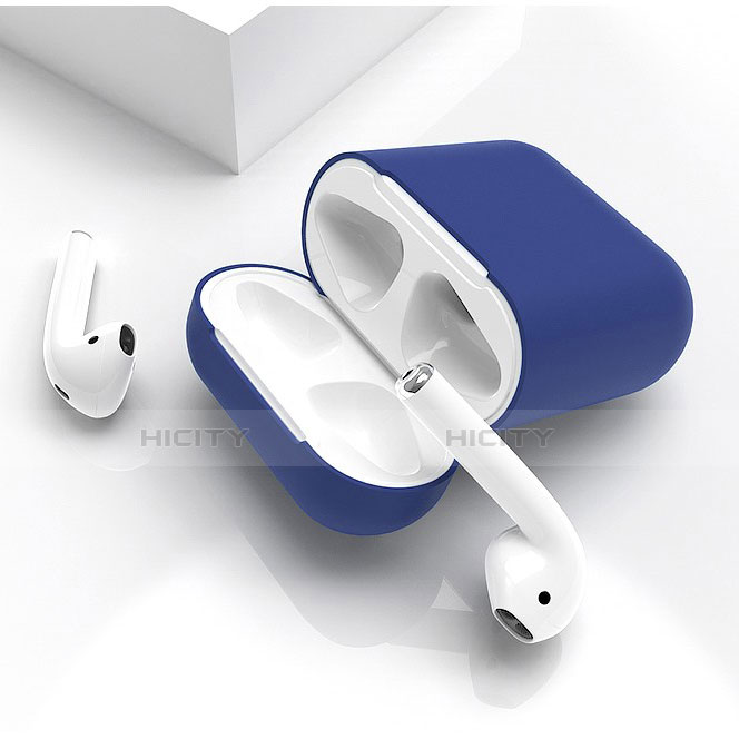 Funda de Silicona con Mosqueton Enchufe para AirPods Carcasa de Carga C01