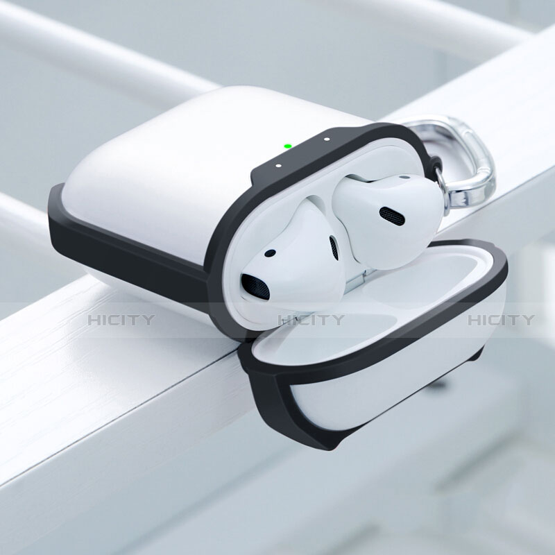 Funda de Silicona con Mosqueton Enchufe para AirPods Carcasa de Carga C05