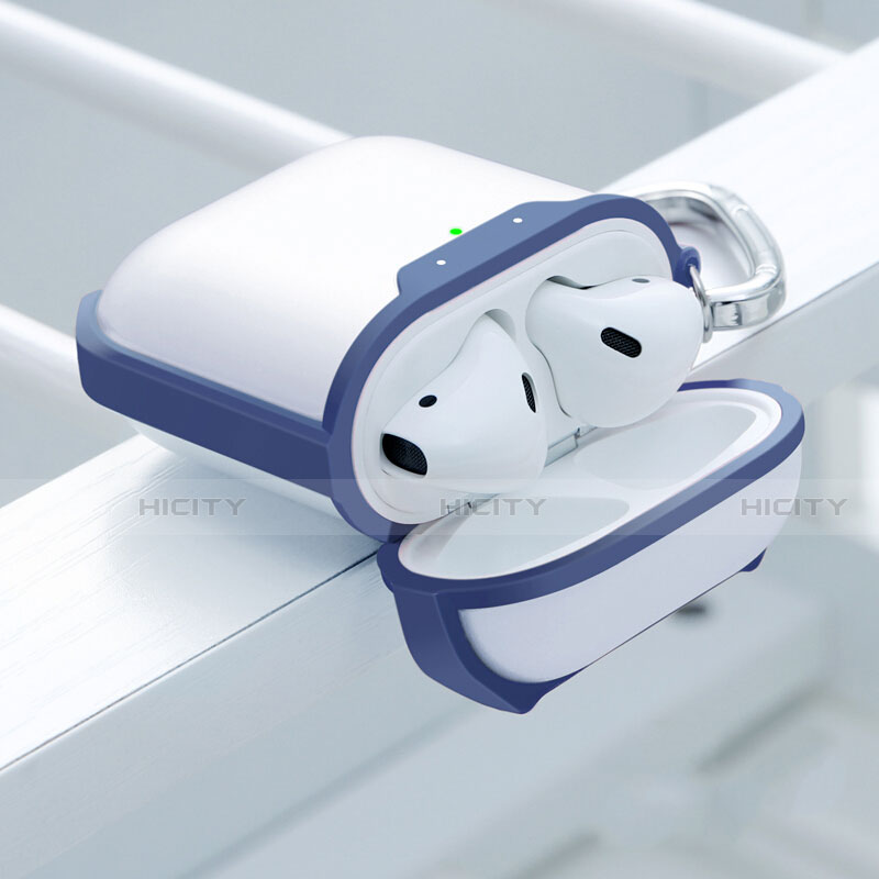 Funda de Silicona con Mosqueton Enchufe para AirPods Carcasa de Carga C05