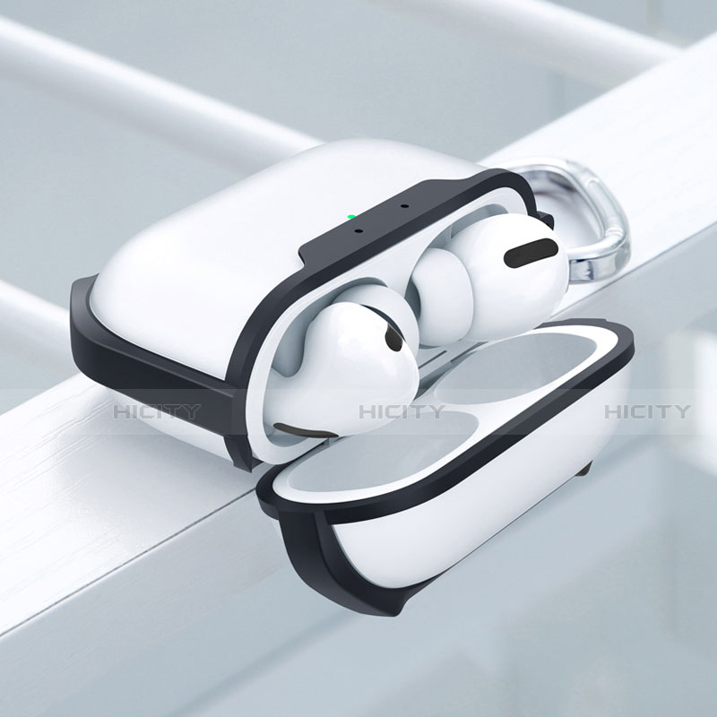 Funda de Silicona con Mosqueton Enchufe para AirPods Pro Carcasa de Carga C04