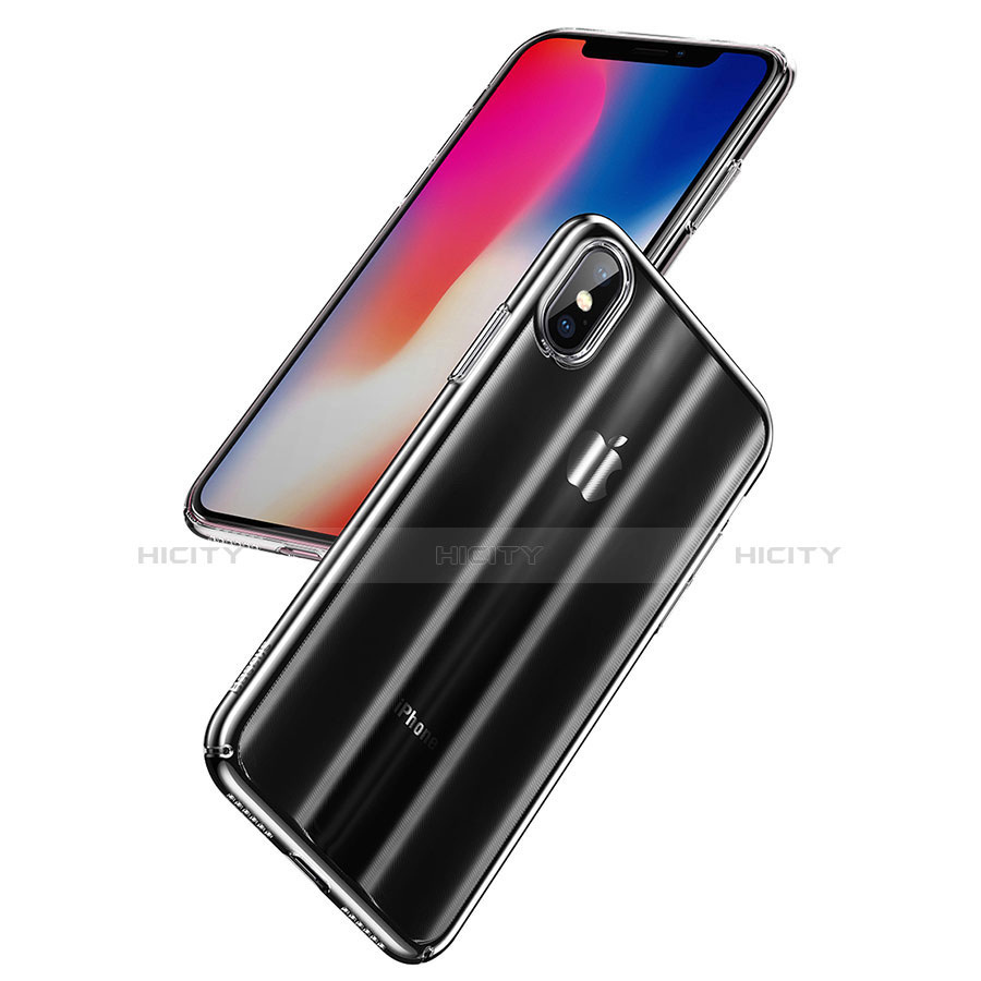 Funda Dura Cristal Plastico Rigida Transparente H01 para Apple iPhone Xs Max Claro