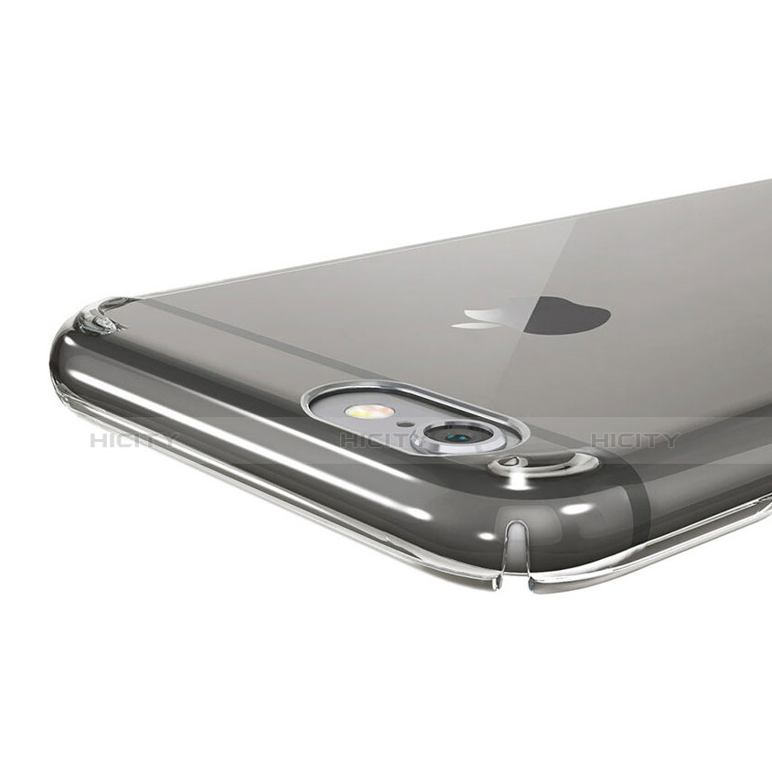 Funda Dura Cristal Plastico Rigida Transparente para Apple iPhone 6 Gris