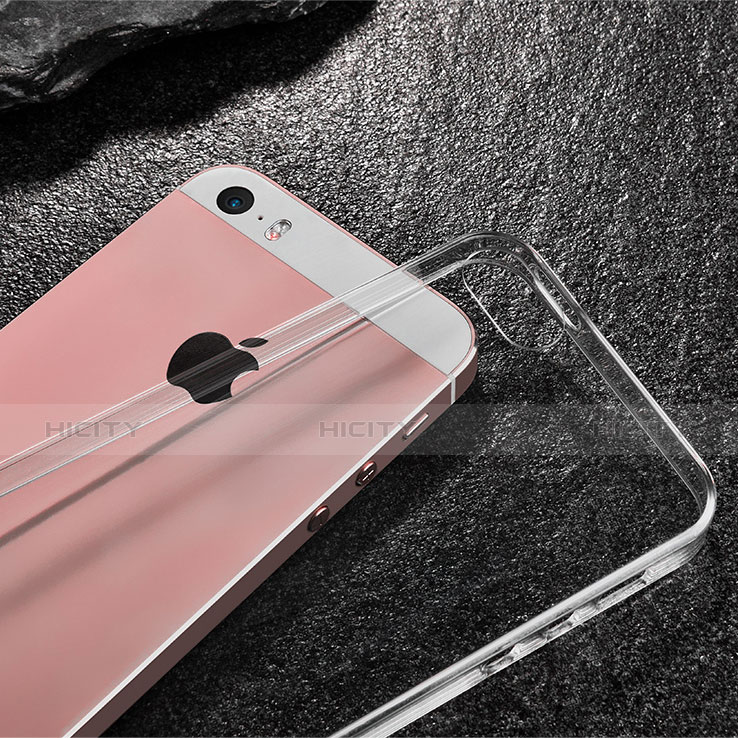 Funda Dura Cristal Plastico Rigida Transparente para Apple iPhone SE Claro