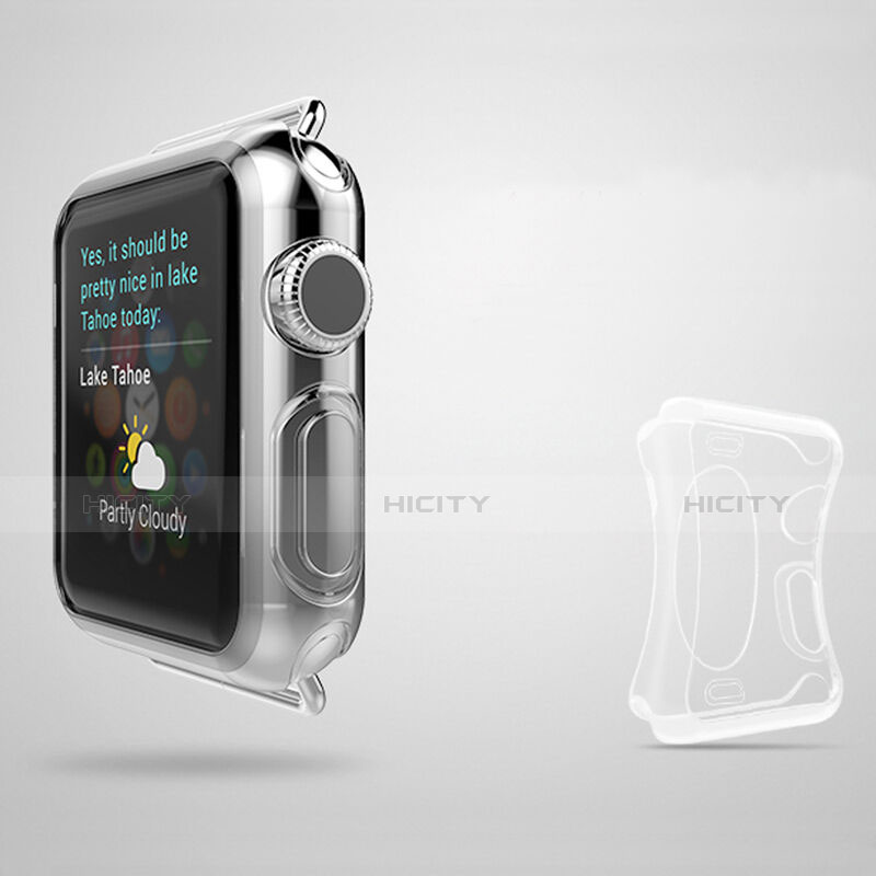 Funda Dura Cristal Plastico Rigida Transparente para Apple iWatch 2 42mm Claro