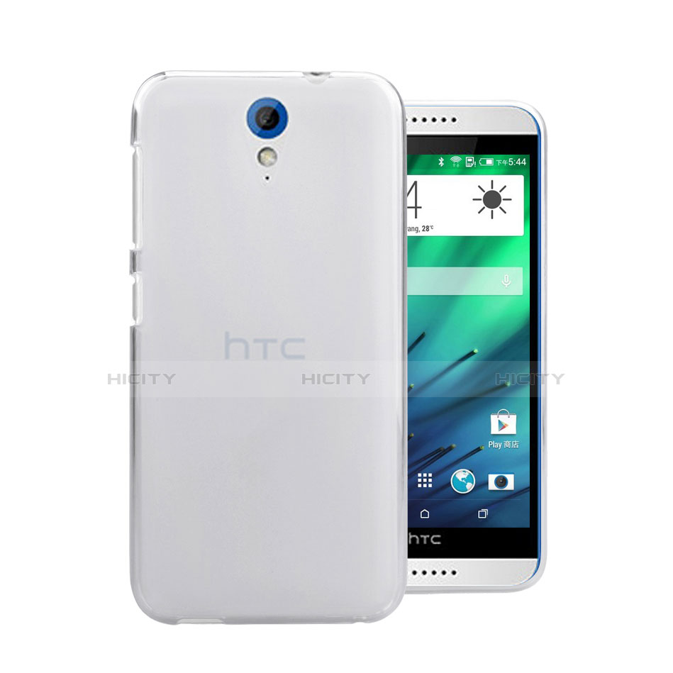 Funda Dura Cristal Plastico Rigida Transparente para HTC Desire 820 Mini Blanco