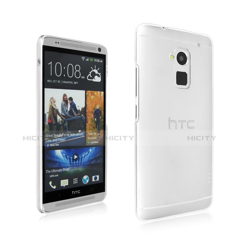 Funda Dura Cristal Plastico Rigida Transparente para HTC One Max Claro