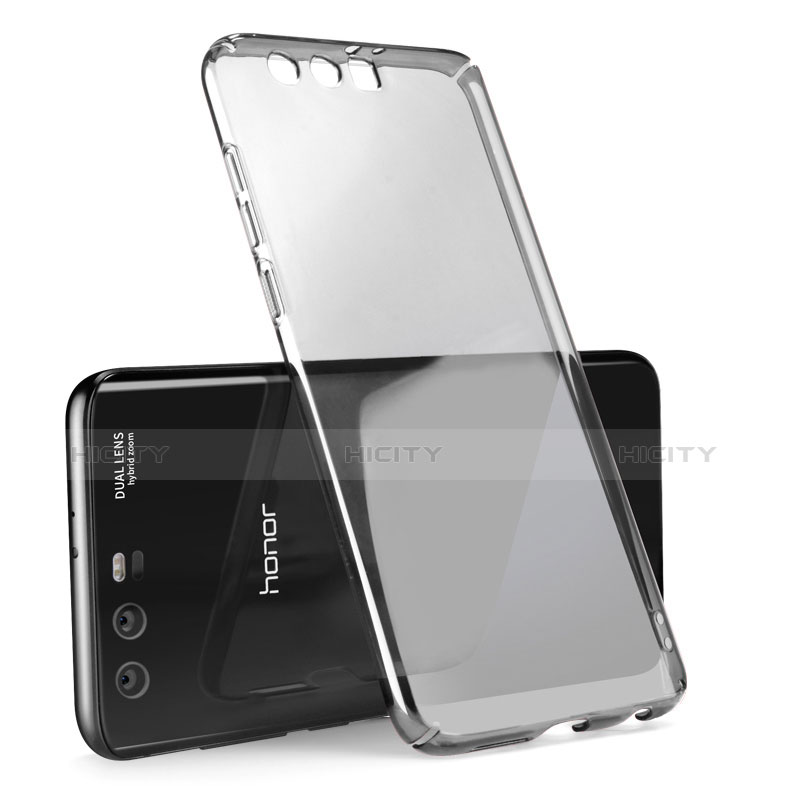 Funda Dura Cristal Plastico Rigida Transparente para Huawei Honor 9 Premium Gris