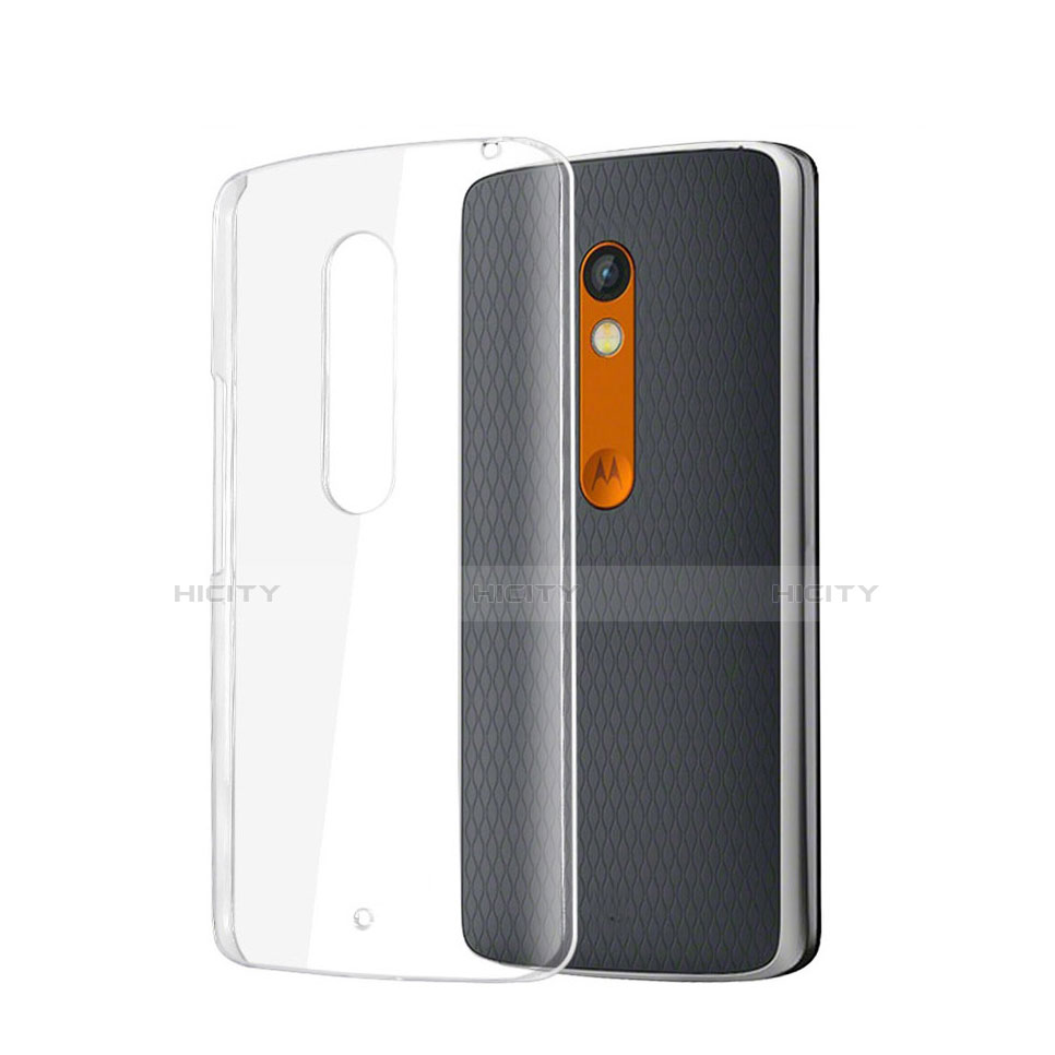 Funda Dura Cristal Plastico Rigida Transparente para Motorola Moto X Play Claro