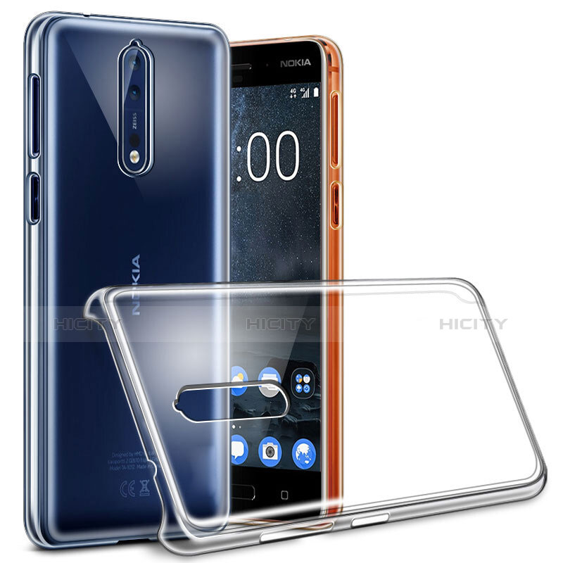 Funda Dura Cristal Plastico Rigida Transparente para Nokia 8 Claro