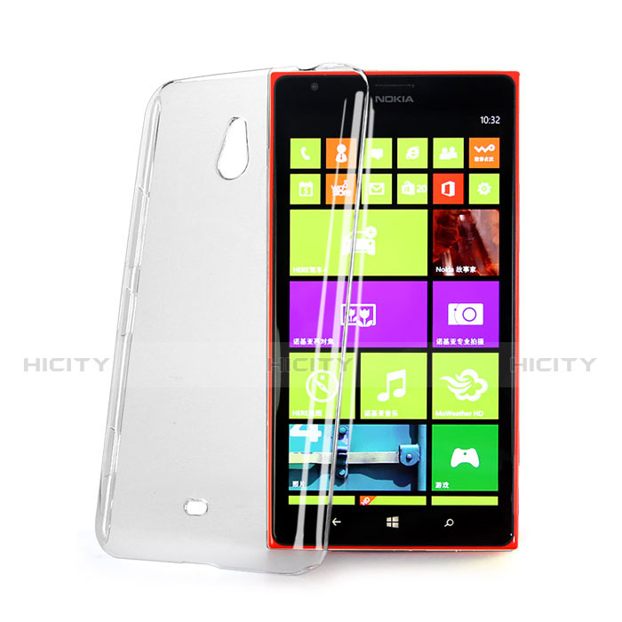 Funda Dura Cristal Plastico Rigida Transparente para Nokia Lumia 1320 Claro