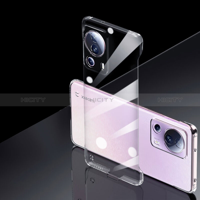 Funda Dura Cristal Plastico Rigida Transparente para Xiaomi Mi 13 Lite 5G Negro