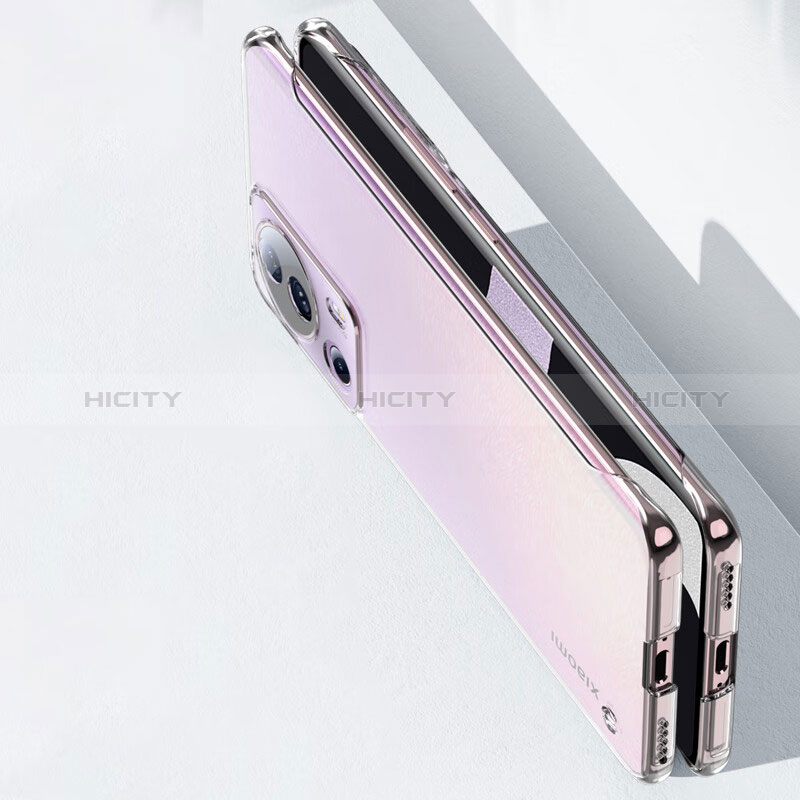 Funda Dura Cristal Plastico Rigida Transparente para Xiaomi Mi 13 Lite 5G Negro
