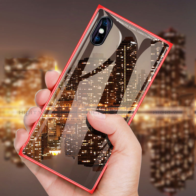 Funda Dura Plastico Rigida Carcasa Espejo Mate Frontal y Trasera 360 Grados para Apple iPhone Xs Max